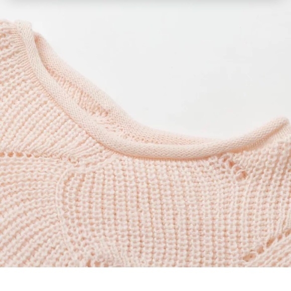 Crochet Detail Light Weight Sweater - Picture 6 of 6